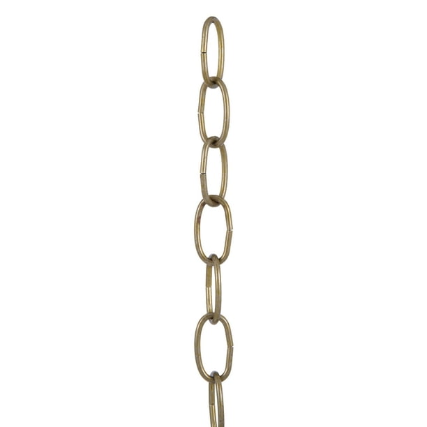 New 3' Antique Brass Finish 8 Gauge Steel Chandelier Fixture Oval Lamp Chain New 3' Antique Brass Finish 8 Gauge Steel Chandelier Fixture Oval Lamp Chain